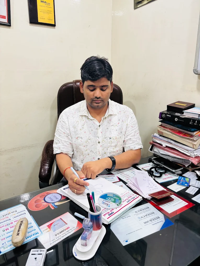 Doctor consulting patient